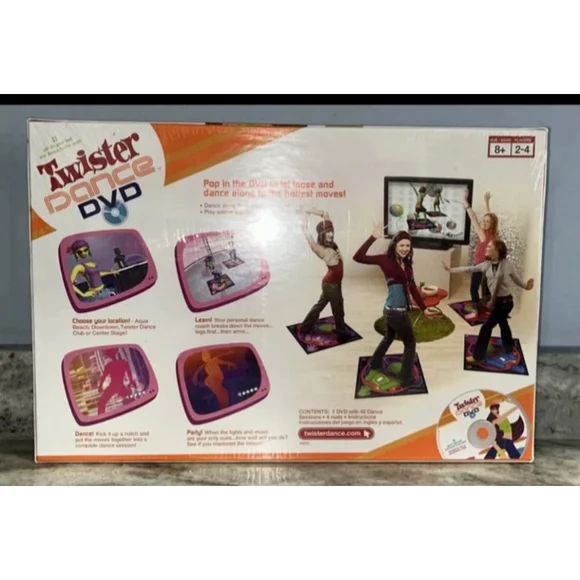 2006 Milton Bradley Twister Dance DVD Game 2-4Players Ages 8 & Up Complete - Picture 2 of 2